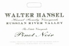 Walter Hansel Estate Vineyard Pinot Noir 2020  Front Label