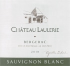 Chateau Laulerie Bergerac Blanc 2018  Front Label