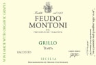 Feudo Montoni Grillo della Timpa 2021  Front Label