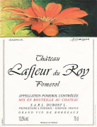 Chateau Lafleur du Roy  2018  Front Label