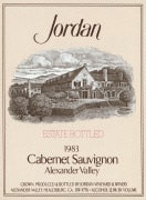 Jordan Cabernet Sauvignon 1983  Front Label