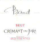 Domaine Baud Generation 9 Cremant du Jura Brut Rose  Front Label