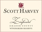 Scott Harvey Winemakers Reserve Zinfandel 2014  Front Label