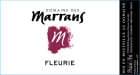 Domaine des Marrans Fleurie 2021  Front Label