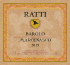 Renato Ratti Marcenasco Barolo 2019  Front Label