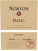 Bodega Norton D.O.C. Malbec 2017  Front Label