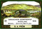 S.A. Prum Graacher Dompropst Riesling Grosses Gewachs 2017  Front Label