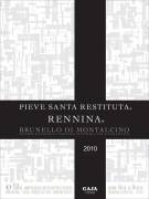 Gaja Pieve Santa Restituta Rennina 2010  Front Label