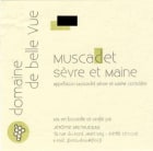 Domaine de Belle Vue Muscadet Sevre et Maine 2015  Front Label