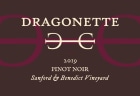 Dragonette Cellars Sanford and Benedict Vineyard Pinot Noir 2019  Front Label