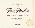 Fess Parker Sanford & Benedict Vineyard Chardonnay 2018  Front Label