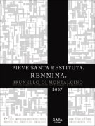 Gaja Pieve Santa Restituta Rennina 2007  Front Label