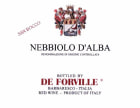 De Forville Nebbiolo d'Alba San Rocco 2020  Front Label