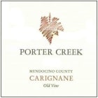 Porter Creek Old Vine Carignane 2016  Front Label