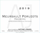 Domaine Antoine Jobard Meursault Poruzots Premier Cru 2019  Front Label