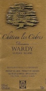 Domaine Wardy Chateau Les Cedres 2014  Front Label