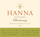 Hanna Russian River Valley Chardonnay 2011 Front Label