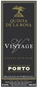 Quinta de la Rosa Vintage Port 2016  Front Label