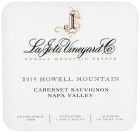 La Jota Howell Mountain Cabernet Sauvignon 2019  Front Label