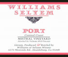 Williams Selyem Mistral Vineyard Port 2002  Front Label