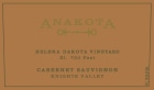 Anakota Helena Dakota Vineyard Cabernet Sauvignon 2014  Front Label