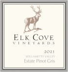 Elk Cove Pinot Gris 2021  Front Label