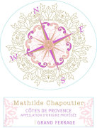 Mathilde Chapoutier Cotes de Provence Rose 2021  Front Label