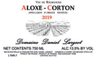 Daniel Largeot Aloxe Corton 2019  Front Label