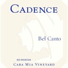 Cadence Cara Maria Vineyard Bel Canto 2018  Front Label