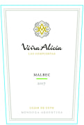 Vina Alicia Las Compuertas Malbec 2017  Front Label