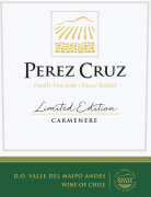 Perez Cruz Limited Edition Carmenere 2020  Front Label