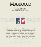 Cantine Lento Calabria Magliocco 2011  Front Label