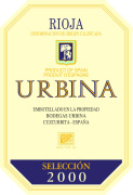 Bodegas Urbina Seleccion 2000  Front Label