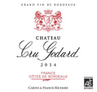 Chateau Cru Godard Cotes de Bordeaux 2014  Front Label