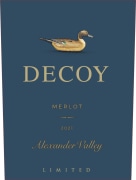 Decoy Limited Alexander Valley Merlot 2021  Front Label