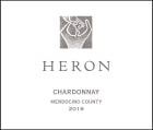 Heron Chardonnay 2018  Front Label