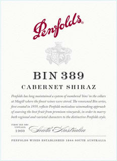 Penfolds Bin 389 Cabernet Shiraz 2016 Wine Com Penfolds bin 311 tumbarumba chardonnay. penfolds bin 389 cabernet shiraz 2016