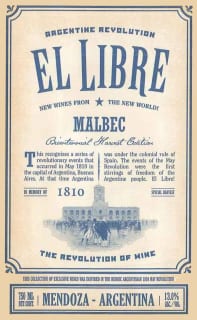 Revolution Wine Company El Libre Malbec 2017 Wine Com