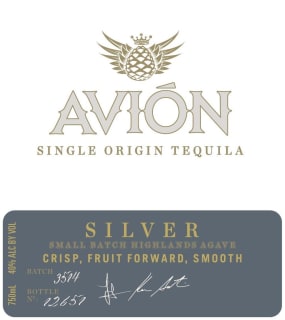 Avion Silver Small Batch Highlands Agave Tequila Wine Com