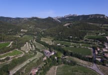 Chateau de Saint Cosme Aerial view of Château de Saint Cosme Winery Image