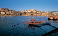 Dow's Boats Arriving in Porto Winery Image