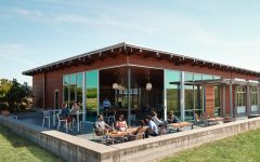 Cuvaison Winery Patio of the Los Carneros Estate Tasing Winery Image