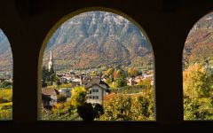 Kettmeir Inside the Winery with view of Trentino Winery Image