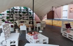 Marques de Caceres Outdoor Terrace Winery Image