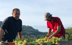 Chateau de Saint Cosme Owner and Winemaker Louis Barruol (left) Winery Image