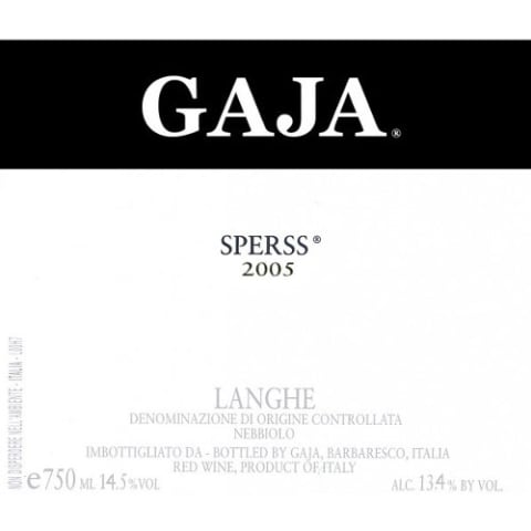 Flat front label of wine