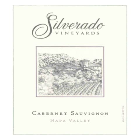 Flat front label of wine