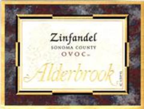 Alderbrook Winery Old Vine Zinfandel 1998 Front Label