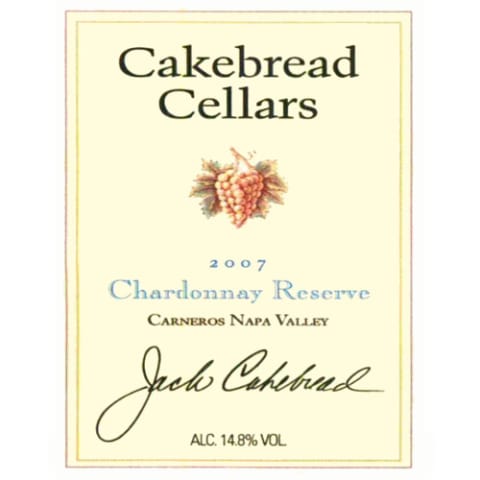 Cakebread Reserve Chardonnay 2007 Front Label