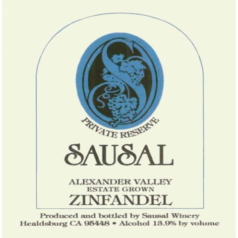 Flat front label of wine